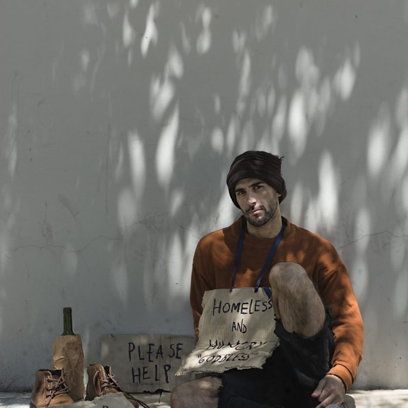 homeless-man-with-help-signs-alcohol